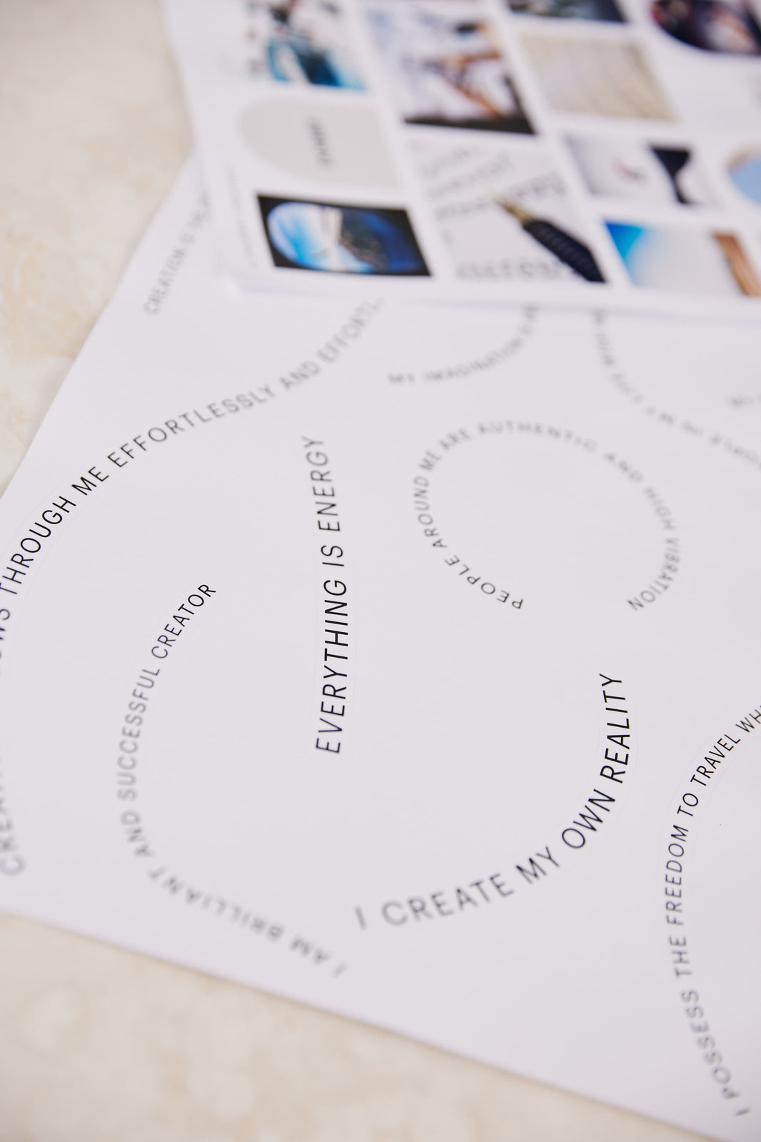 2x Affirmation Sheets
